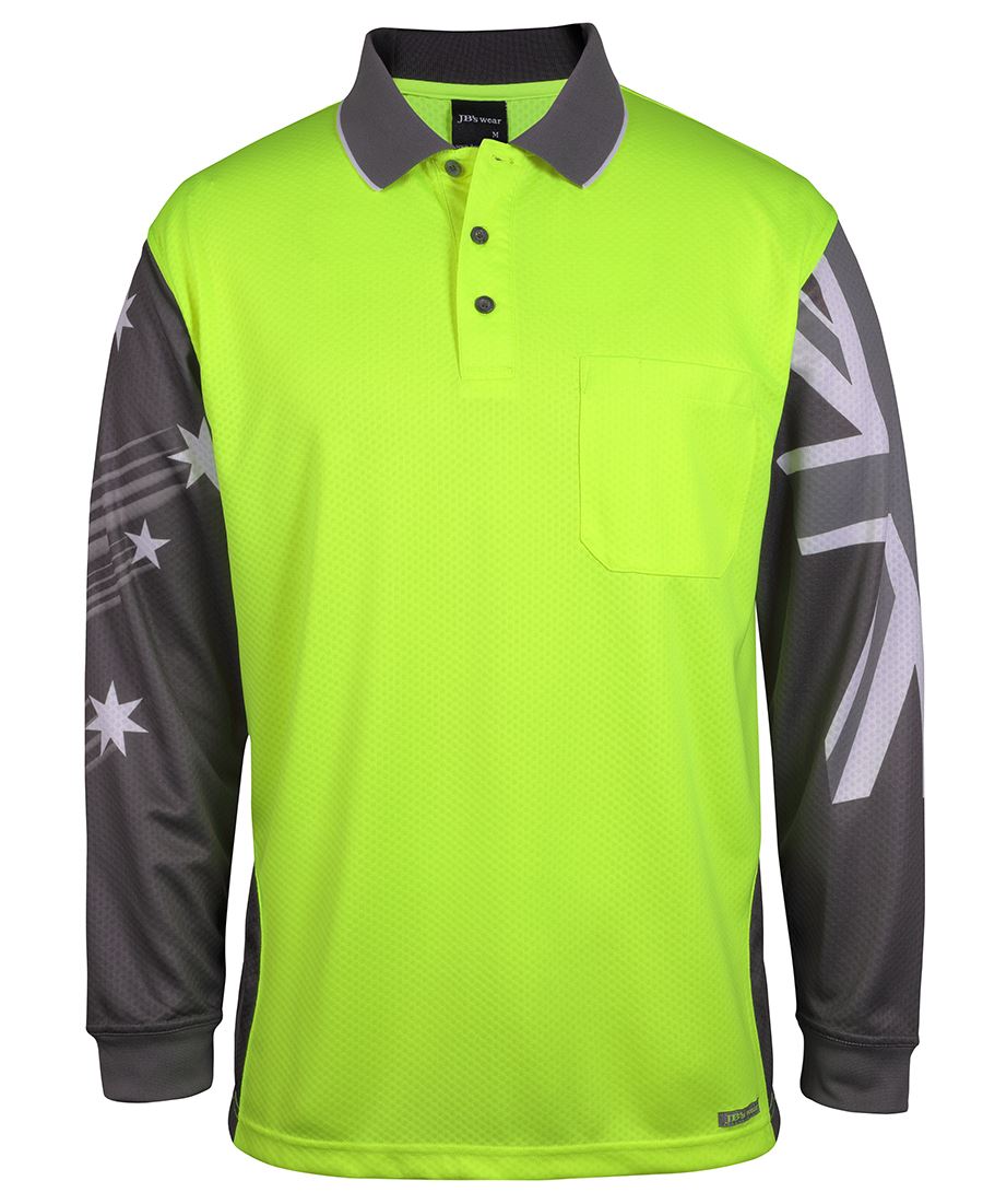 JB's Hi-Vis Long Sleeve Southern Cross Polo